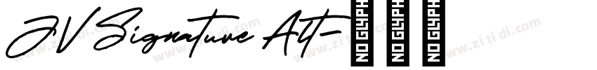 JV Signature Alt字体转换